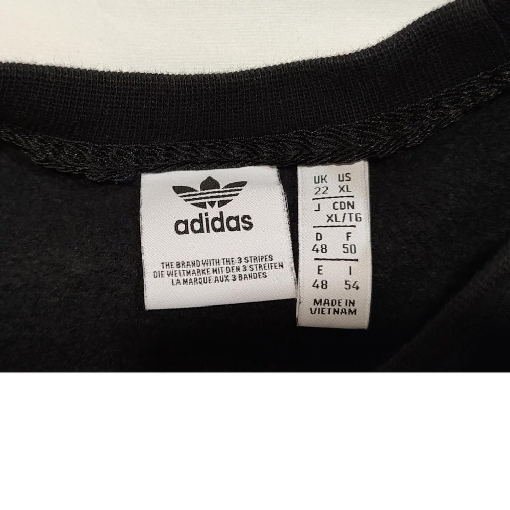 Adidas Originals Sewn Stripe Crop Sweater - Picture 8 of 15